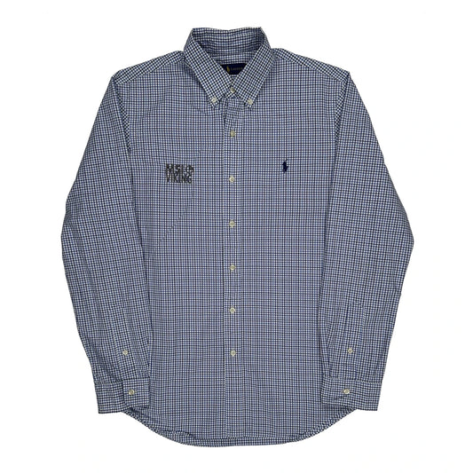 Ralph Lauren Checked Shirt - Medium Blue Cotton