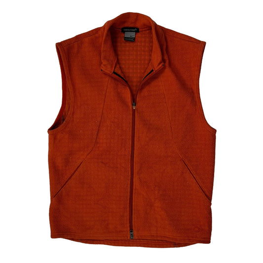 Vintage Nike Sphere Gilet - Medium Orange Polyester