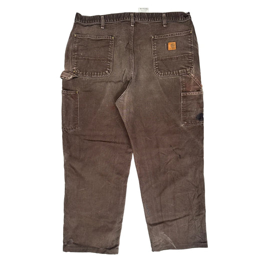 Vintage Dkb Carhartt Double Knee Carpenter Trousers - 36W 28L Brown Cotton