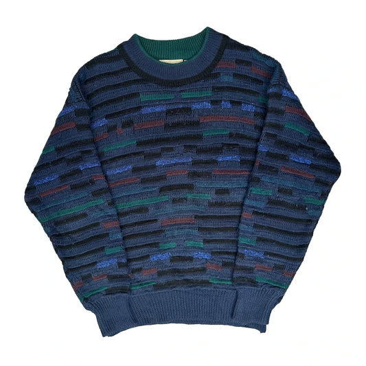 Brian Macneil Jumper - Medium Navy Virgin Wool