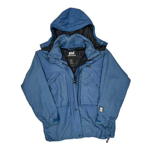 Helly Hansen Waterproof Jacket - Small Blue Nylon
