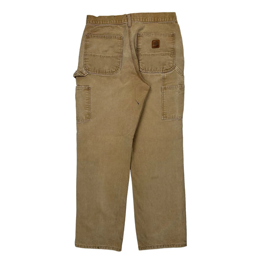 Carhartt B11 Brn Carpenter Trousers - 30W 31L Brown Cotton