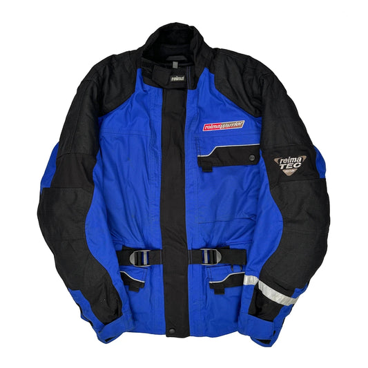 Vintage Reima Motorcycle Jacket - Large Blue Polyamide