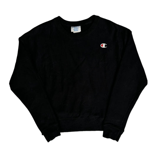 Reverse Weave Champion Sweatshirt - Small Black Cotton