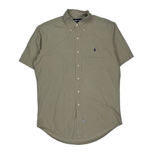 Ralph Lauren Short Sleeve Shirt - Large Khaki Cotton