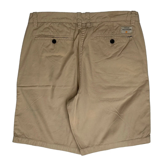 Quiksilver Chino Shorts - 32W 9L Beige Cotton