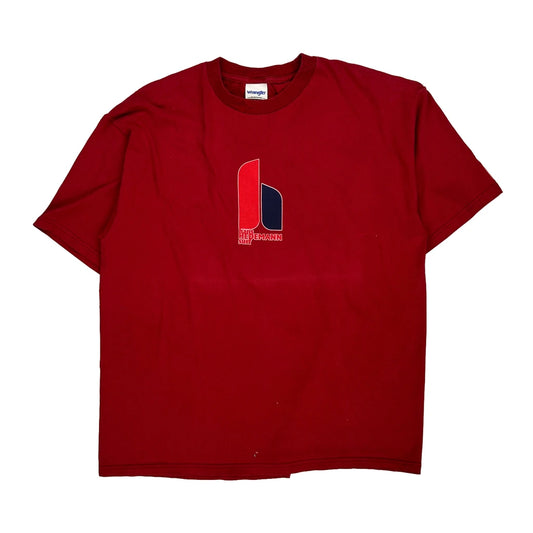 Wrangler T-Shirt - Large Red Cotton