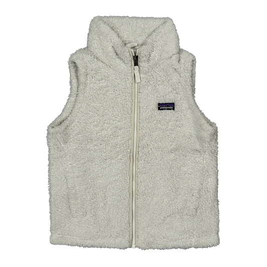 Age 10 Patagonia Fleece Gilet - Medium White Polyester