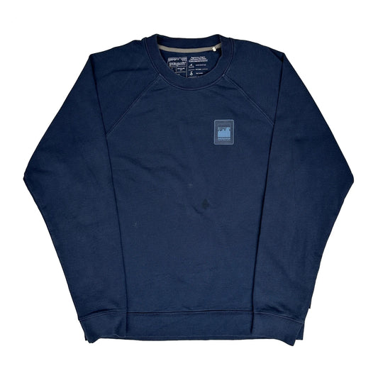 Patagonia Sweatshirt - Large Navy Cotton
