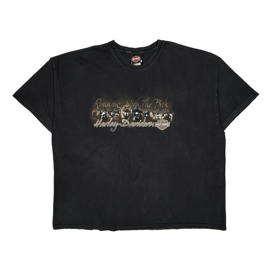 Myrtle Beach Harley Davidson Graphic T-Shirt - 3XL Black Cotton