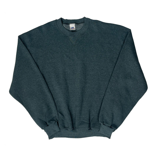 Russell Athletic Sweatshirt - XL Green Cotton Blend