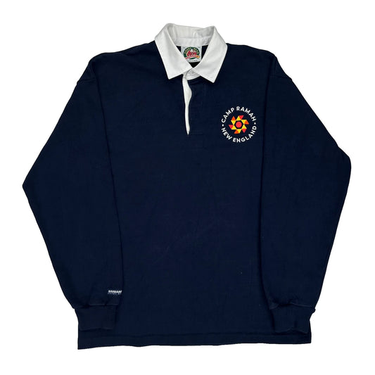 Camp Ramah New England Barbarian College Rugby Shirt - XL Navy Cotton