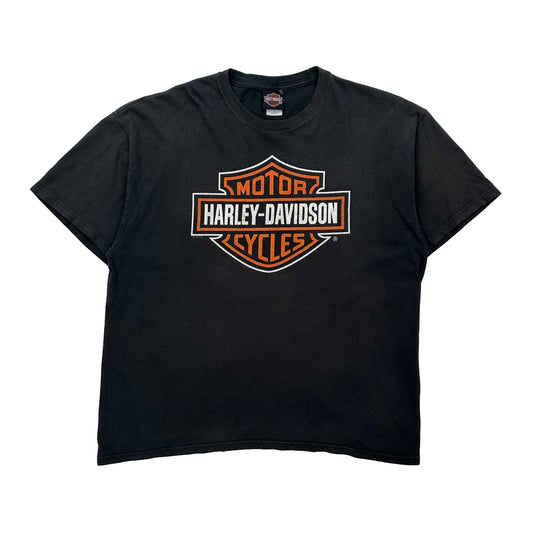 Motorcycles Harley Davidson Graphic T-Shirt - XL Black Cotton