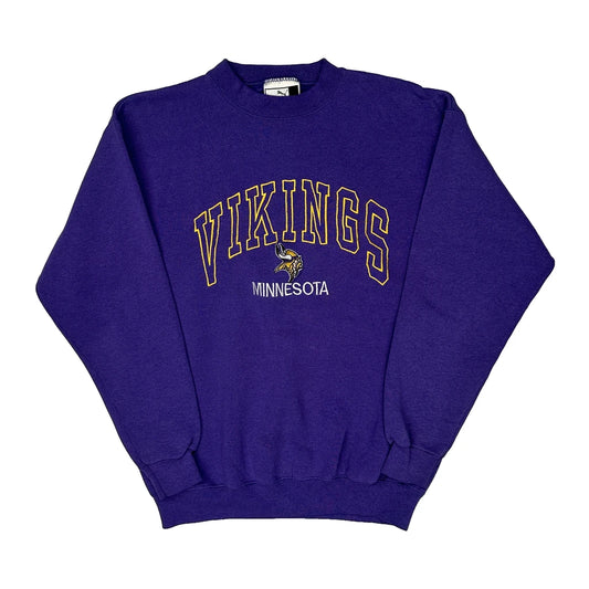 Minnesota Vikings Puma Nfl Sweatshirt - Medium Purple Cotton Blend