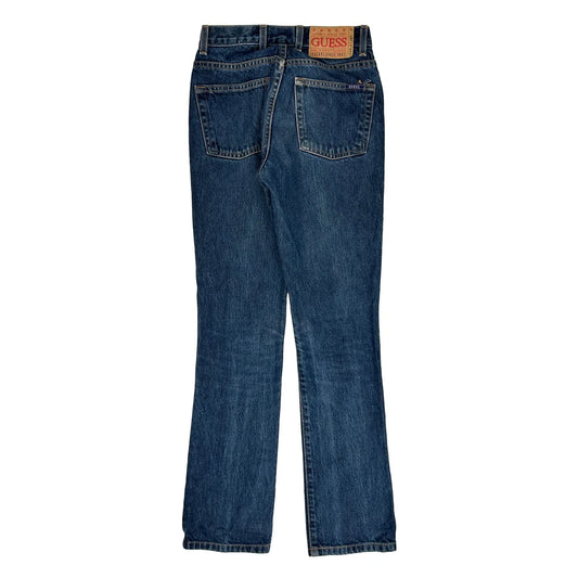 Vintage Guess Boot Cut Jeans - 24″ Waist Dark Wash Cotton