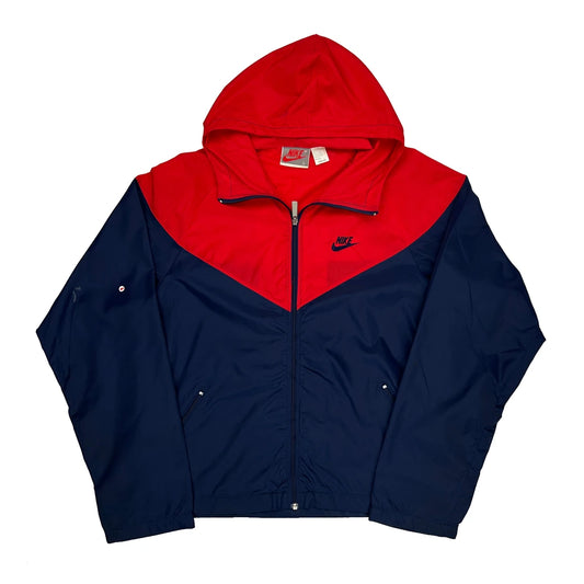 80S Nike Windbreaker - Large Navy Nylon