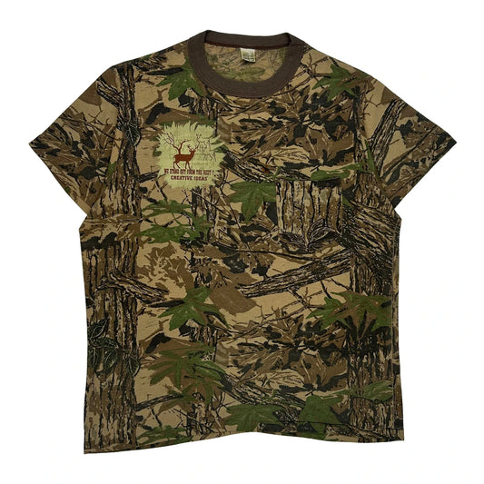 Vintage Camo Gear T-Shirt - Large Camo Cotton