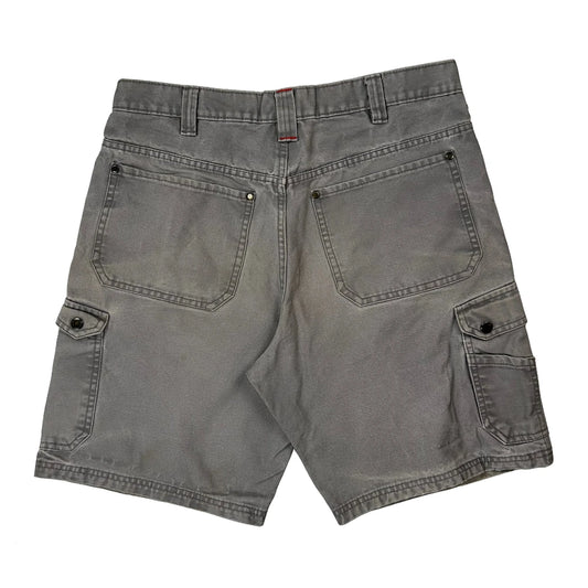 Vintage Craftsman Cargo Shorts - 34W 10L Grey Cotton
