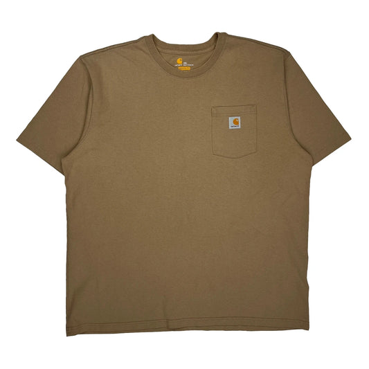 Vintage Carhartt T-Shirt - 2XL Brown Cotton