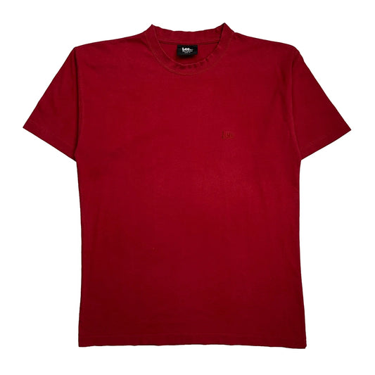 Lee T-Shirt - Medium Red Cotton