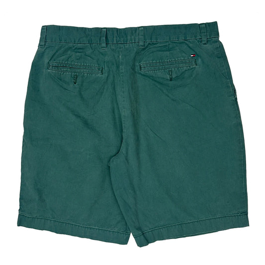 Tommy Hilfiger Chino Shorts - 34W 10L Green Cotton