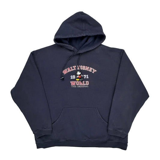 Disney Graphic Hoodie - 2XL Navy Polyester