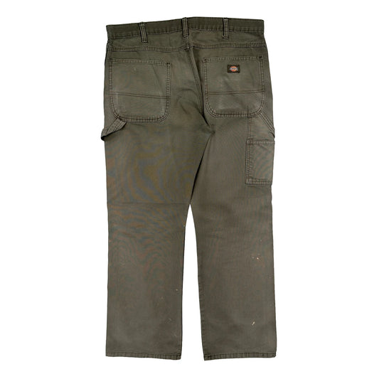 Vintage Dickies Carpenter Trousers - 36W 31L Grey Cotton