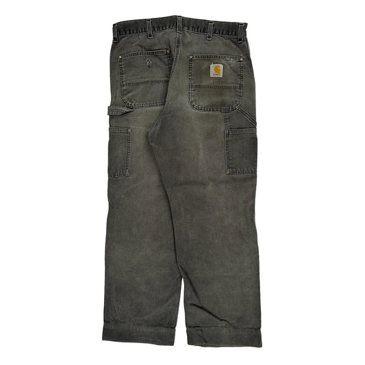 Carhartt Carpenter Trousers - 33W 30L Grey Cotton