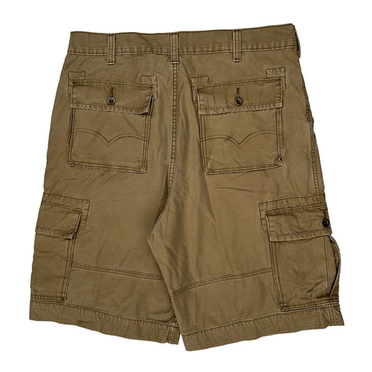 Unbranded Cargo Shorts - 38W 11L Brown Cotton