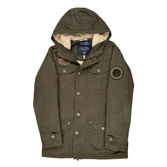 Armani Jeans Parka - Medium Green Cotton