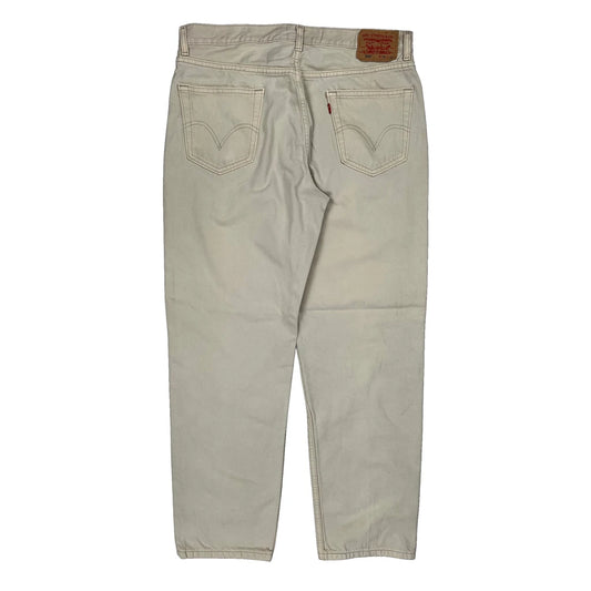 550 Levis Jeans - 34W 31L Beige Cotton