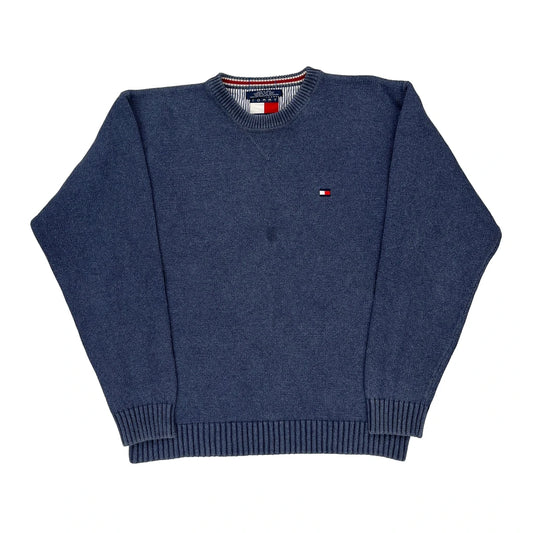 Tommy Hilfiger Jumper - Large Blue Cotton
