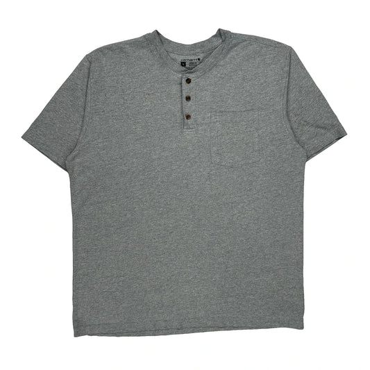 Loose Fit Carhartt T-Shirt - Large Grey Cotton