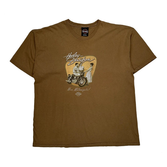 Vintage Doc'S Harley-Davidson Harley Davidson Graphic T-Shirt - XL Brown Cotton