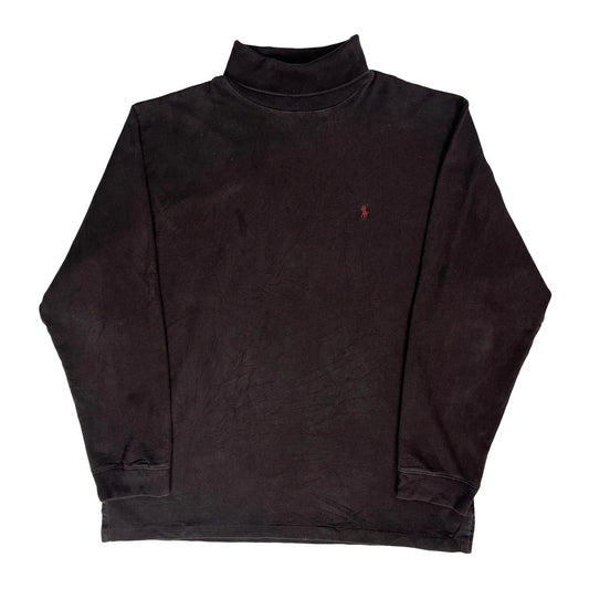Polo By Ralph Lauren Long Sleeve T-Shirt - 2XL Black Cotton