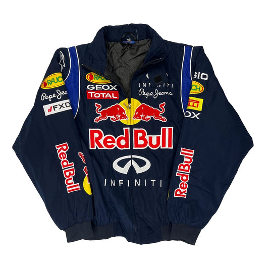 Vintage Red Bull Jacket - Large Navy Nylon