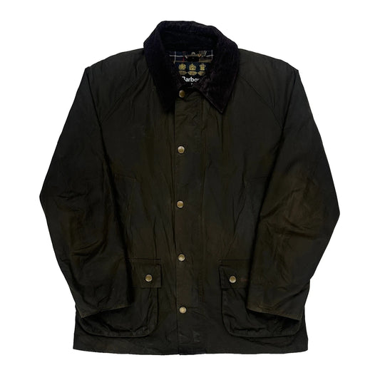 Vintage Barbour Wax Waterproof Jacket - XL Black Cotton