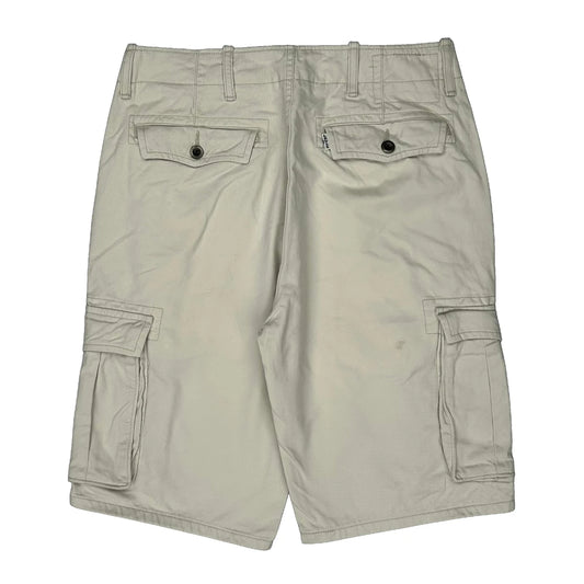Unbranded Cargo Shorts - 30W 11L Beige Cotton