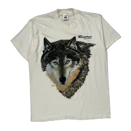 Fruit Of The Loom Single Stitch T-Shirt - Large White Cotton