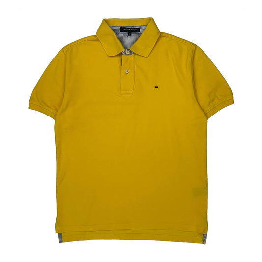 Tommy Hilfiger Polo Shirt - Medium Yellow Cotton