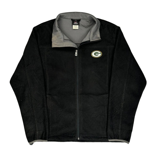 Green Bay Packers Nfl Fleece Jacket - Medium Black Polyester