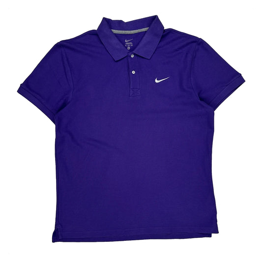 Vintage Nike Polo Shirt - Small Purple Cotton