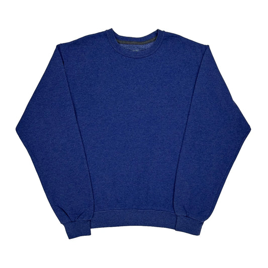 Blank Fruit Of The Loom Sweatshirt - Medium Blue Cotton