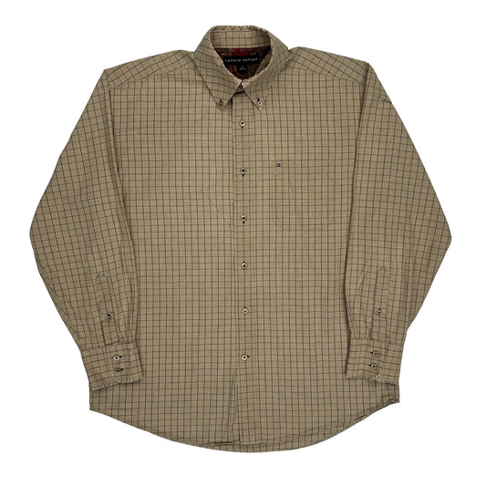 Tommy Hilfiger Checked Shirt - Medium Beige Cotton