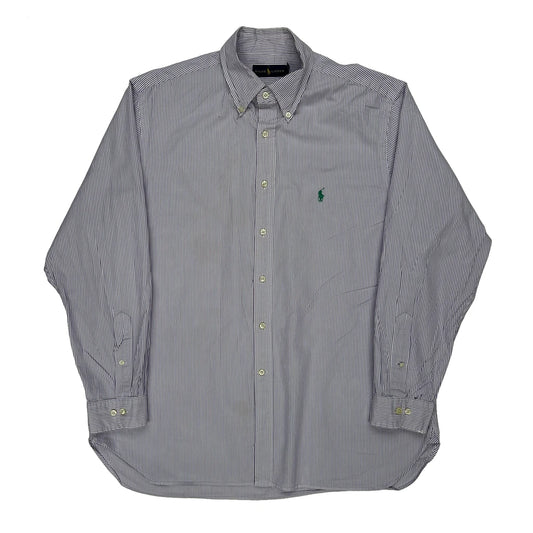 Ralph Lauren Striped Shirt - XL Purple Cotton