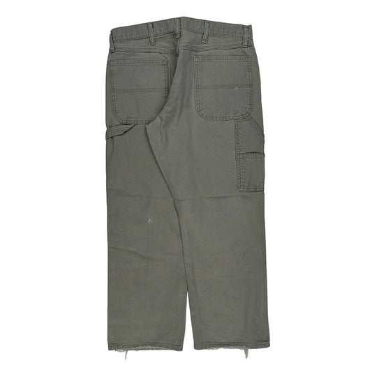 Wrangler Carpenter Trousers - 33W 29L Grey Cotton