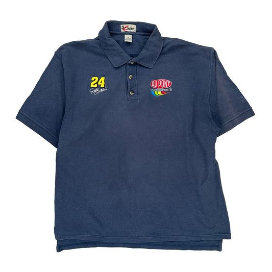 Dupont Motorsports Chase Authentics Nascar Polo Shirt - XL Blue Cotton