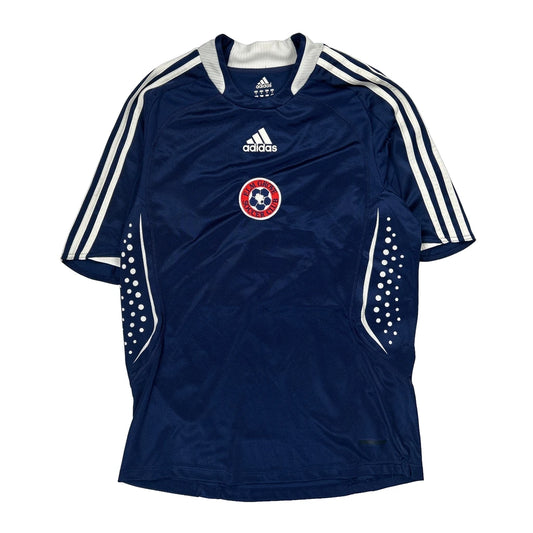 Team Choice Soccer Club Adidas Football Shirt - Medium Blue Polyester