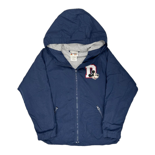 Vintage Kids Disney Mickey Mouse Windbreaker - Medium Blue Polyester