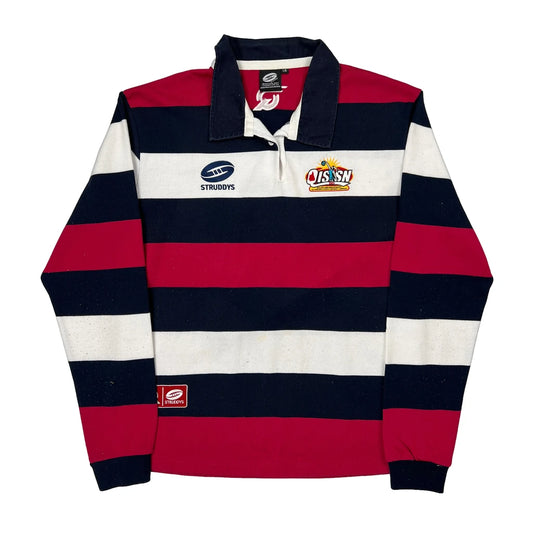 Qissn Struddys Striped Rugby Shirt - Large Multicoloured Cotton